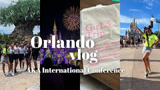 TRAVEL VLOG  ORLANDO FLORIDA  DISNEY WORLD amp AKA 70TH BOULE WEEK💕💚  ZENESE ASHLEY [upl. by Ahola]