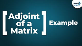 Matrices  Adjoint of a Matrix Examples  Dont Memorise [upl. by Htenaj]