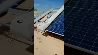 robot solar panel cleaning Sol bright robot [upl. by Anoblav]