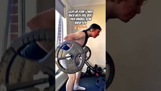 BARBELL ROWS DONE DIFFERENTLY💪 barbellrows backworkoutroutine backworkout barbellworkout [upl. by Arrol]