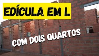 Edícula em L Evolução desde a limpeza do terreno remoção de entulhos e construção 123 [upl. by Barbra]