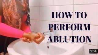 How to perform WuduAblution Step by step  how to do wudu [upl. by Auqinat]