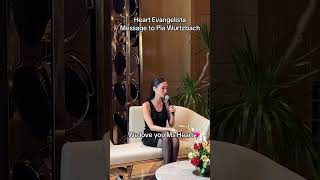 Heart Evangelista message to Pia Wurtzbach issue glam team heartevangelista piawurtzbach [upl. by Nagiem]