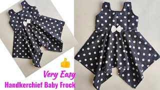 23 Handkerchief Baby Frock cutting and stitching  Baby Frock cutting and stitching [upl. by Notgnirrab]