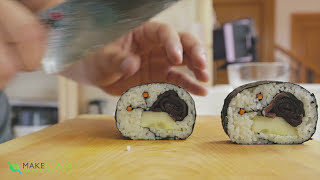 Snail Sushi Roll Recipe [upl. by Salvidor]