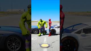 GTA V  HULK VS SPIDERMAN MATCH WHO IS RICHER 🤑 shorts gta5 [upl. by Odell]