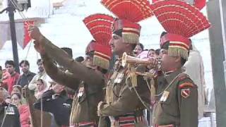 Flag Ceremony on IndiaPakistan Border Kicks Up Dust [upl. by Ennayelsel]