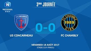 J3  US Concarneau  FC Chambly 00 le replay [upl. by Haet]