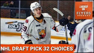 Philadelphia Flyers NHL Draft options at 32nd Overall [upl. by Ohce]