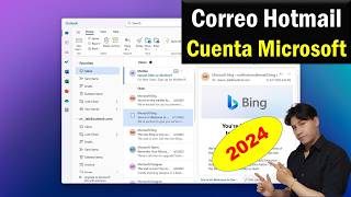 Cómo CREAR un correo electrónico en HOTMAIL 2024 Outlook [upl. by Yrffoeg]