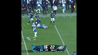 Xavier Legette catches for a 31yard Gain vs Philadelphia Eagles [upl. by Nayr]