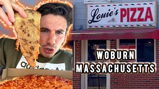 Louie’s Pizza Review in Woburn Massachusetts [upl. by Lothario]