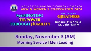 Apostolic Worship  Men and Womens Convention November 3 2024 AM [upl. by Romeyn316]