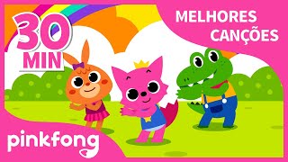 Canção de Bom Dia e mais músicas infantis  Compilação  Pinkfong Canções para crianças [upl. by Leahsim]