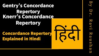 Concordance repertroy homeopathy in Hindi by Dr Ravi Raushan [upl. by Ahsikad824]