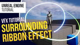 UE5 l Surrounding Ribbon Effect l Niagara VFX Tutorial l Unreal Engine 5 [upl. by Ely592]