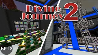 Divine Journey 2  EP18 AE2 Autocrafting and Actually Additions Automations [upl. by Ariajay]