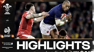 HIGHLIGHTS  🏴󠁧󠁢󠁷󠁬󠁳󠁿 WALES V FRANCE 🇫🇷  2024 GUINNESS MENS SIX NATIONS RUGBY [upl. by Nivrag]