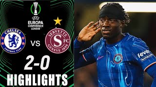 Chelsea vs Servette 20 Highlights Conference League  chelsea vs servette [upl. by Nivrem]