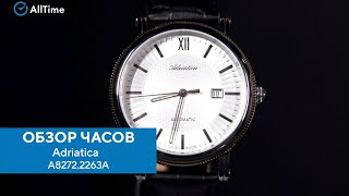 Обзор часов Adriatica A82722263A Швейцарские механические наручные часы Alltime [upl. by Alhan]