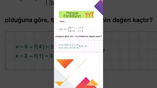 Parçalı Fonksiyon matematik fonksiyon tyt ayt tytkamp [upl. by Phillie909]