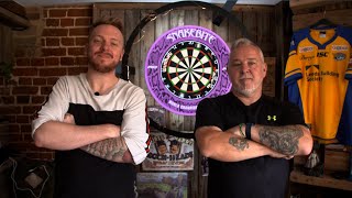 jaack receives a darts coaching session with Peter Wright ahead of his match against Pieface [upl. by Duster240]