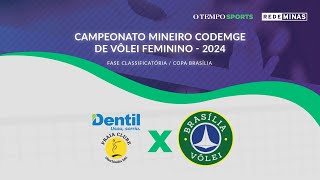 DENTIL PRAIA CLUBE x BRASÍLIA VÔLEI  AO VIVO E COM IMAGENS  CAMPEONATO MINEIRO CODEMGE 2024 [upl. by Anayrb]