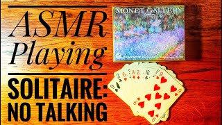 ASMR  Playing Solitaire  No Talking [upl. by Charry]