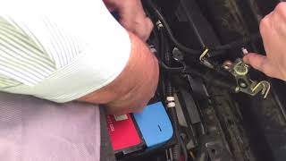 HOW TO FIT FORD TRANSIT BATTERY [upl. by Schonfield]