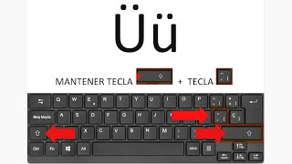 Cómo hacer el signo de Diéresis Ü en el teclado dos puntos en la Ü [upl. by Malachi]