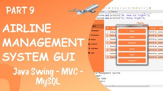 GUI for Airline Management System using Java Part 9 [upl. by Nylauqcaj]