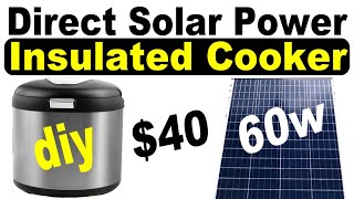 Can You Cook Dinner With a 100 Watt Solar Panel Simple DIY solar power electric cooker [upl. by Cecil474]