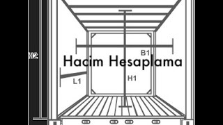 Lojistik Dersleri  Hacim Hesaplama  CBM  Volume [upl. by Deonne]