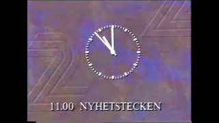 TV2klocka 14 november 1992 [upl. by Hanus]