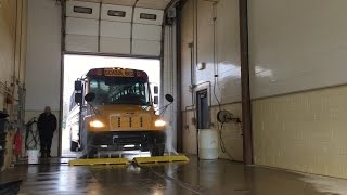 Undercarriage Sprayer Washing School Bus [upl. by Wende458]