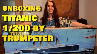 Titanic 1200 Trumpeter Unboxing [upl. by Anaujal]