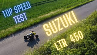 Top speed test  Suzuki LTR 450 [upl. by Ariew512]