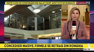 concedieri masive firmele se retrag din romania [upl. by Stacee]