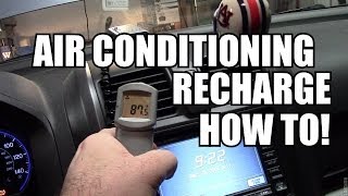 HOW TO HONDA AC System Recharge  EASY [upl. by Vidda]