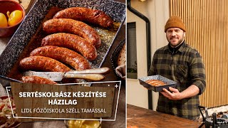 Disznótoros 1 🔥 Sertéskolbász készítése házilag 🔥  Lidl Főzőiskola Széll Tamással [upl. by Cathrin404]