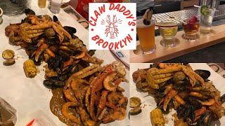 Vlog Claw Feast at Claw Daddys Seafood Boil Snow Crab Clams Shrimp  KissedByKen [upl. by Ilehs125]