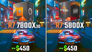 RYZEN 7 7800X3D vs RYZEN 7 5800X  Test in 6 Games [upl. by Ainar552]