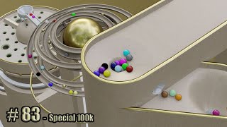 Special 100000  3D Marble Race [upl. by Aliemaj982]