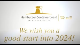 Hamburger Containerboard wishes a happy new year 2024 [upl. by Delisle]