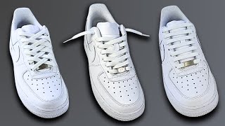 3 Cool Ways How To Lace Nike Air Force 1 Nike Air Force 1 Lacing [upl. by Rennug]