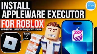 Install AppleWare Executor for iOS Latest Version for for Roblox With Latest ESign Method [upl. by Arhas]