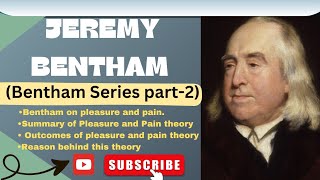 Jeremy Bentham on Pleasure and Pain theory Western Thought PSIR  GraduationIASPCS [upl. by Adneram]