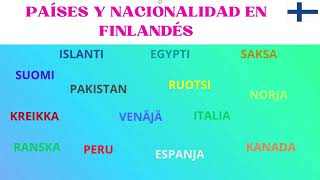 quot¡Habla como un Finlandés Aprende Países y Nacionalidadesquot [upl. by Ynelram]