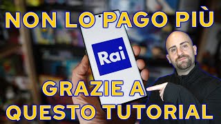 Come NON PAGARE mai più il CANONE RAI e DARE DISDETTA con il MIO TUTORIAL  TRUCCO per vedere la TV [upl. by Spain520]