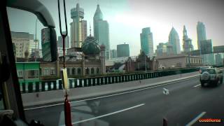 Entrance to Shanghai  Inner Ring Road  Trip to China part 43  Full HD travel video [upl. by Elbys]